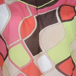 Emilio Pucci Multicolor Printed Cotton Tunic L