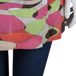Emilio Pucci Multicolor Printed Cotton Tunic L
