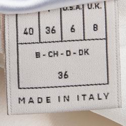 Pre Owned فستان أيميليو بوتشي صوف أصفر فاتح بلا أكمام S