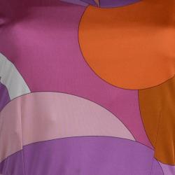 Pre Owned Emilio Pucci Multicolor Knit Shift Dress M