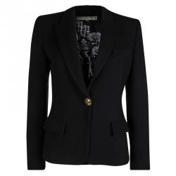 Emilio Pucci Black Notched Collar Blazer M