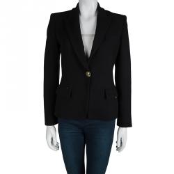 Emilio Pucci Black Notched Collar Blazer M