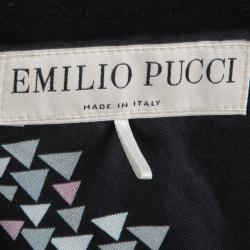 Emilio Pucci Black Notched Collar Blazer M