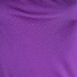 Pre Owned Emilio Pucci Purple Silk Backless Draped Top M