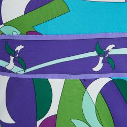 مملوكة مسبقًا Emilio Pucci Multicolor Printed Knit Halter Dress M