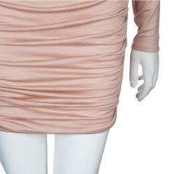 Pre Owned Emilio Pucci Blush Pink Long Sleeve Dress S