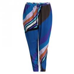 Emilio Pucci Multicolor Printed Top and Pant Set L