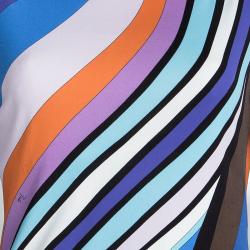 Emilio Pucci Multicolor Printed Top and Pant Set L