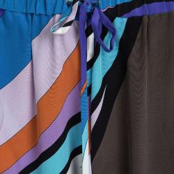 Emilio Pucci Multicolor Printed Top and Pant Set L