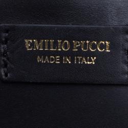 Emilio Pucci Multicolor Printed PVC Boston Bag