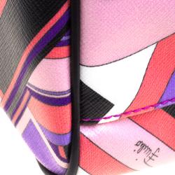 Emilio Pucci Multicolor Printed PVC Boston Bag