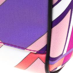 Emilio Pucci Multicolor Printed PVC Boston Bag