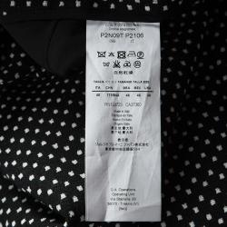 Pre Owned Emporio Armani Monochrome Woven Maxi Pencil Skirt L