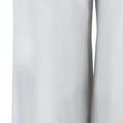 Pre Owned Emporio Armani Palazzo Wide Leg Silk Pants S