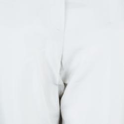 Pre Owned Emporio Armani Palazzo Wide Leg Silk Pants S