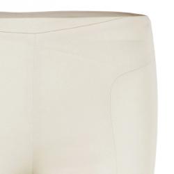 Pre Owned Emporio Armani Beige Silk Trouser S