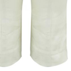 Pre Owned Emporio Armani Beige Silk Trouser S