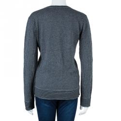 Pre Owned Emporio Armani Grey Cardigan M