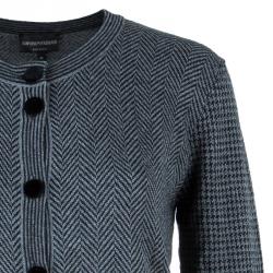 Pre Owned Emporio Armani Grey Cardigan M