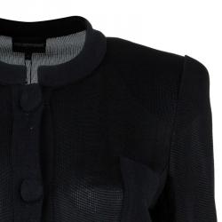 Pre Owned Emporio Armani Black Cardigan M