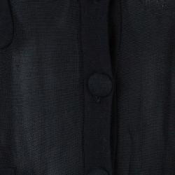 Pre Owned Emporio Armani Black Cardigan M