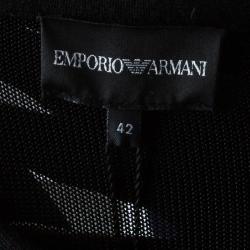 Pre Owned Emporio Armani Black Cardigan M