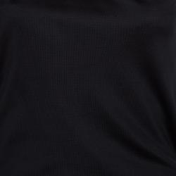 Pre Owned Emporio Armani Black One Shoulder Button Detail Dress M