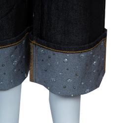 Pre Owned Emporio Armani Blue Jourdan Denim Jeans S