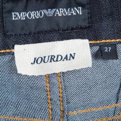 Pre Owned Emporio Armani Blue Jourdan Denim Jeans S