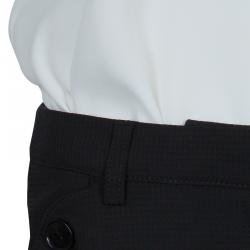 Pre Owned Emporio Armani Black Straight Fit Trousers S