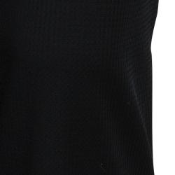 Pre Owned Emporio Armani Black Straight Fit Trousers S