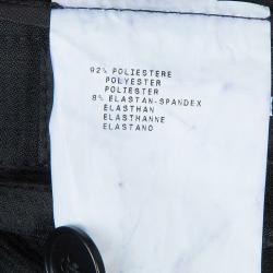 Pre Owned Emporio Armani Black Straight Fit Trousers S