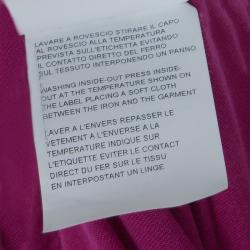 Pre Owned Emporio Armani Pink Studded Logo T-Shirt L