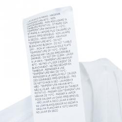 Pre Owned Emporio Armani White Studded Logo T-Shirt L