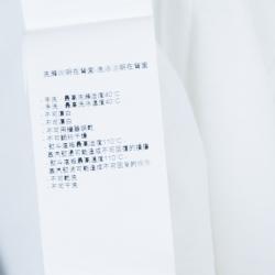 Pre Owned Emporio Armani White Studded Logo T-Shirt L