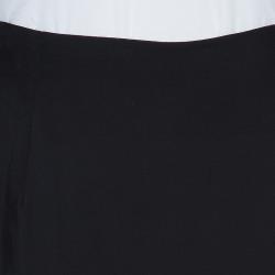 Pre Owned Emporio Armani Black Silk Maxi Skirt M