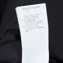 Pre Owned Emporio Armani Black Silk Maxi Skirt M