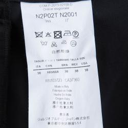 Pre Owned Emporio Armani Black Stretch Wool Trousers S