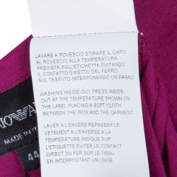 Pre Owned Emporio Armani Pink Studded Logo T-Shirt M