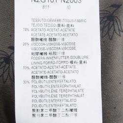 Pre Owned Emporio Armani Blue Loop Detail Cady Blazer L