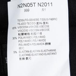 Pre Owned Emporio Armani Black Pencil Skirt L