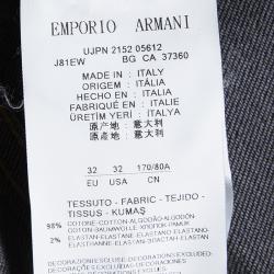 Pre Owned Emporio Armani Indigo Faded Effect Denim Jeans L