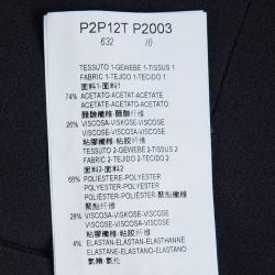 Pre Owned Emporio Armani Grey Contrast Panel Detail Trousers M