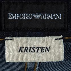 Pre Owned Emporio Armani Indigo Dark Wash Denim Kristen Jeans M