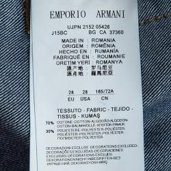 Pre Owned Emporio Armani Indigo Dark Wash Denim Kristen Jeans M