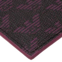 Emporio Armani Purple Canvas Logo Print Card Holder