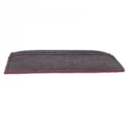Emporio Armani Purple Monogram Canvas Card Holder
