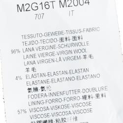 Pre Owned Emporio Armani Teal Blue Wool Tailored Two Button Blazer M