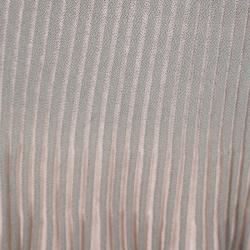 Pre Owned Emporio Armani Grey and Pink Pleated Skirt S