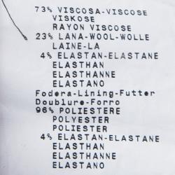 Pre Owned فستان أمبوريو أرماني أكمام طويلة رقبة مرتفعة أسود M